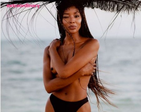 Наоми Кембъл позира гола в Африка