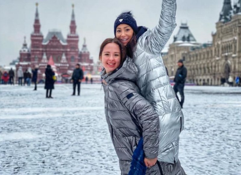 Истинско приятелство: Златните момичета Христиана и Цветелина щастливи в Москва