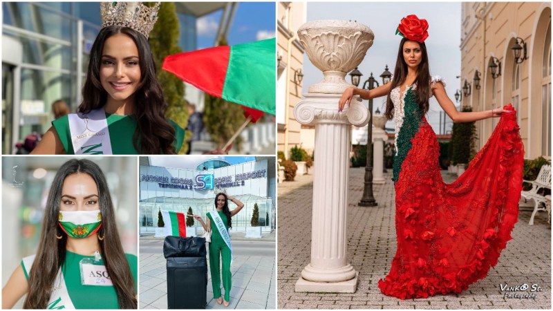 Пловдивската Мис Виктория Лазарова ще дефилира в Тайланд с рокля в бяло, зелено и червено