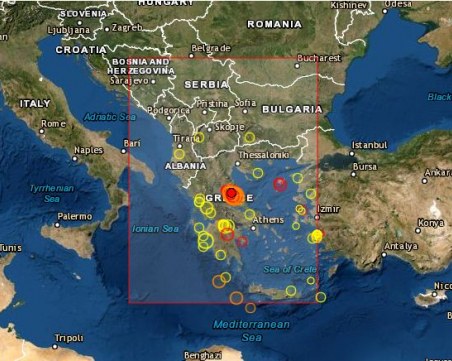 Нов силен трус в Гърция, усетен е и на високите етажи в Пловдив