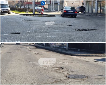 Ремонтират аварийно пловдивски булеварди с огромни дупки