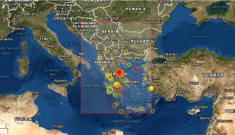 Обявиха извънредно положение в част от Гърция след силното земетресение