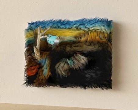 Художник преобрази известни картини чрез … козина