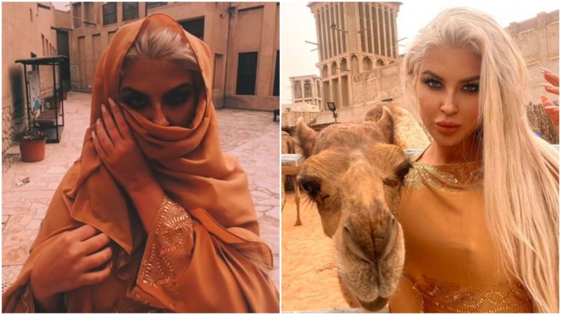 Андреа превзе Дубай, направи си селфи с... камила