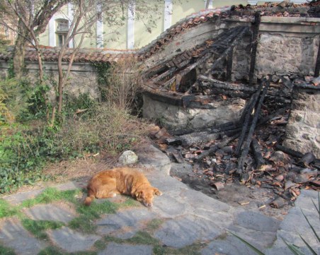 Клошар запали култово заведение в Стария град