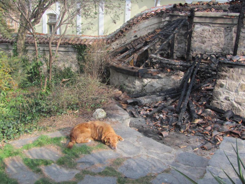 Клошар запали култово заведение в Стария град