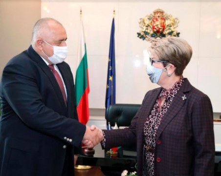 Премиерът Борисов се срещна с посланика на Руската федерация Елеонора Митрофанова
