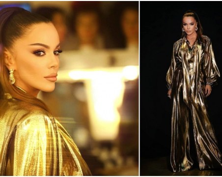 Галена плени с тоалет, облян в злато