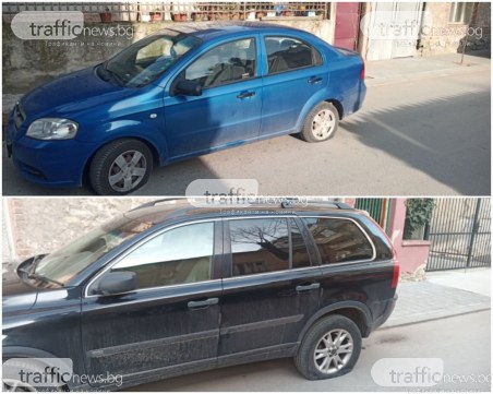 Нов удар на мистериозния вандал от Кършияка! Две коли осъмнаха с нарязани гуми