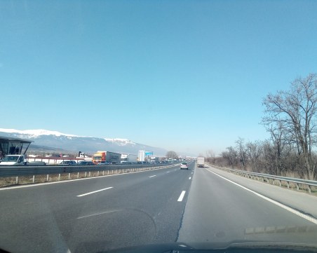 Огромна тапа на АМ Тракия, засилен трафик към Пловдив