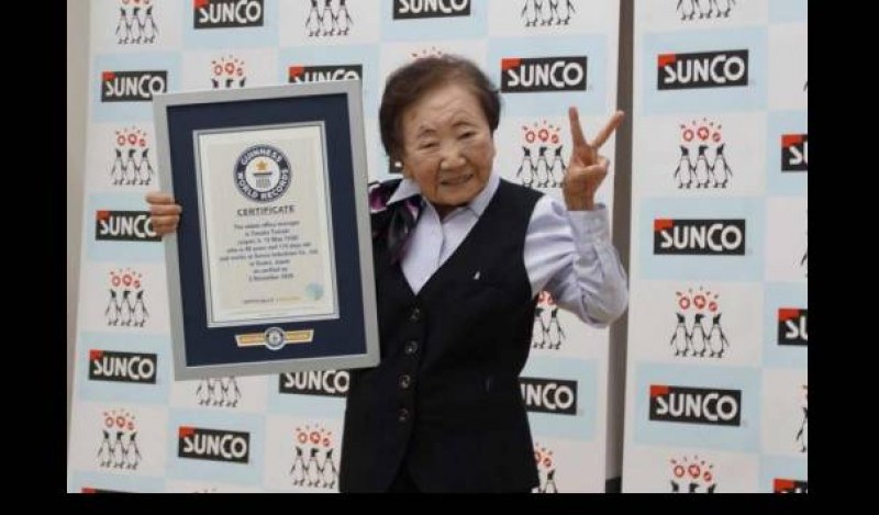 Рекорд на Гинес: 90-годишна японка стана най-възрастният офис мениджър