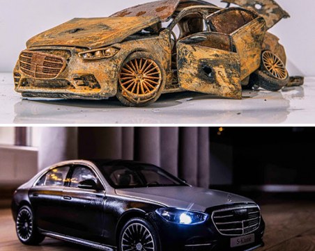 Художник възстанови напълно ръждиви и изоставени автомобили