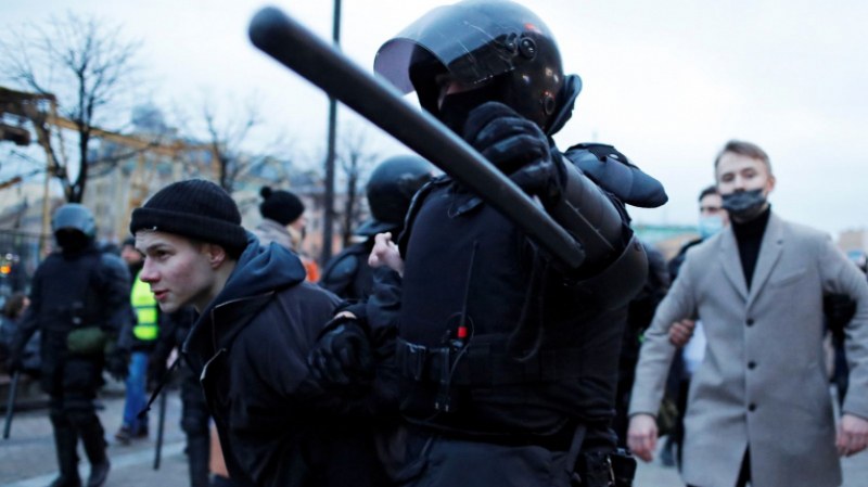1500 души са арестувани по време на протестите за Навални