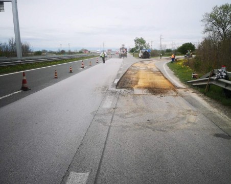 Затвориха част от АМ Тракия край Пловдив