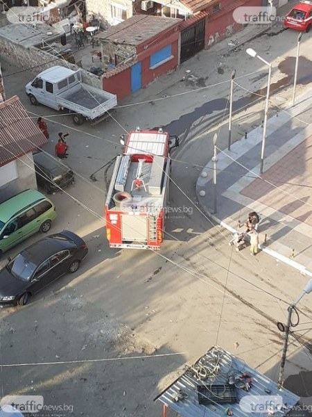 Пожар в Столипиново вдигна на крак пловдивските огнеборци
