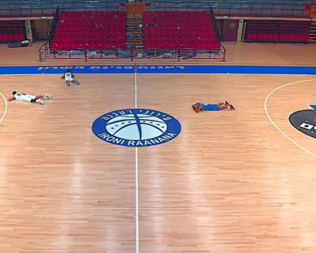 Сирена за опасност от бомбардировка прекъсна баскетболен мач в Израел