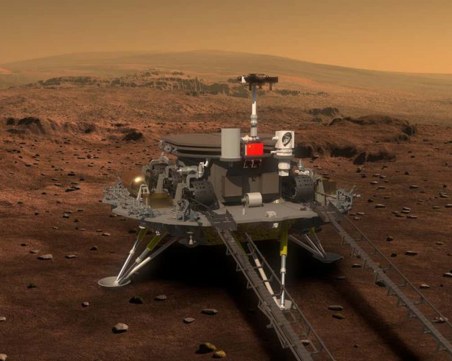Китайската сонда успешно кацна на Червената планета