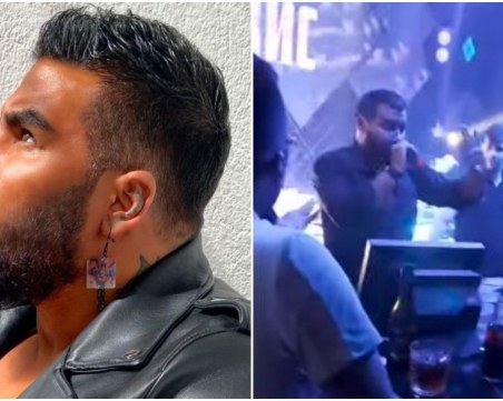 Азис стресна феновете си, падна от сцената по време на участие