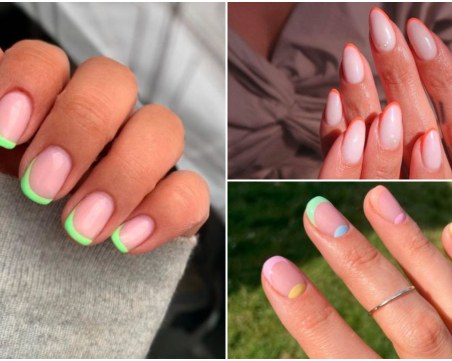 Френският маникюр се завръща, но в неонов вариант