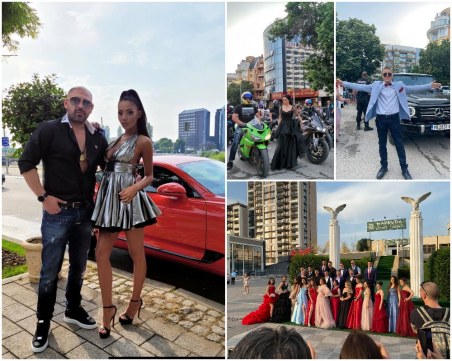 Рев на мотори и блясък: Щерката на Ванко 1 Ивана - абитуриентка в Пловдив