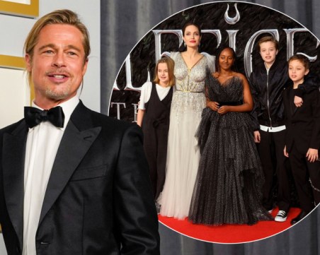 Брад Пит най-накрая получи съвместно попечителство над децата с Джоли