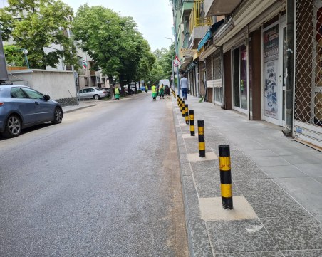 Приключи ремонтът на тротоарната настилка на ул. 