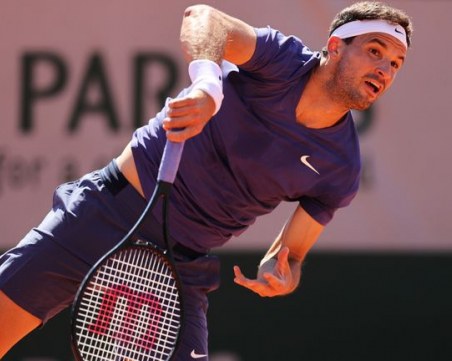 Контузия отказа Григор Димитров от Ролан Гарос