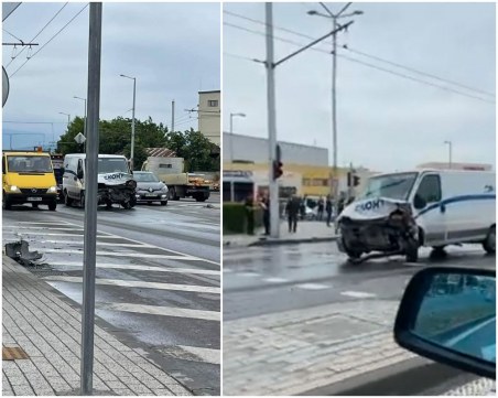Отново меле в Пловдив: Бус и три коли се помляха на Кукленско шосе