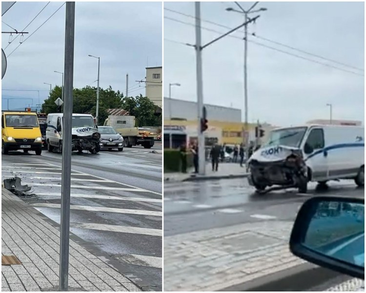 Отново меле в Пловдив: Бус и три коли се помляха на Кукленско шосе