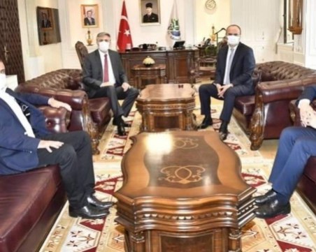 Мустафа Карадайъ на среща с Ердоган