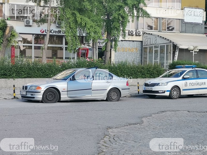 Вандалщита в центъра на Пловдив! Коли осъмнаха с нарязани гуми