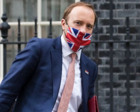 Британският здравен министър: С 40% е по-заразен индийският вариант на коронавируса