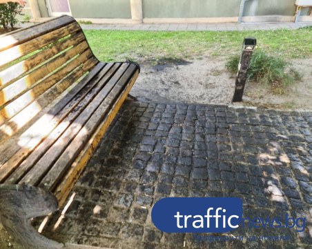 В столицата на културата: Съседи заляха с машинно масло пейка шедьовър