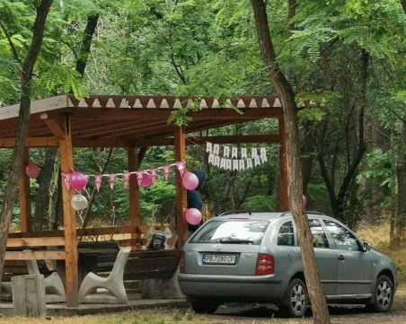 Мъж нагази с колата си в парк Лаута, минувачи го нахокаха