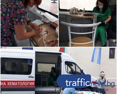 15 души дариха кръв за два часа в центъра на Пловдив