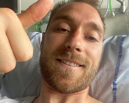 Кристиан Ериксен от болницата: Добре съм, благодаря за подкрепата