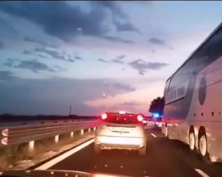 Задръстване на АМ Тракия край Пловдив