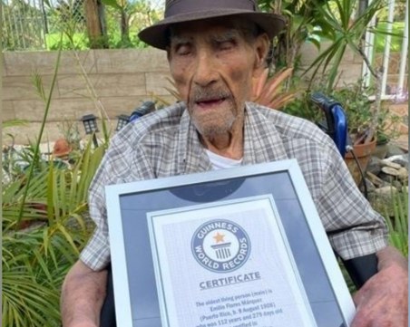 Най-възрастният жив човек е на 112 години