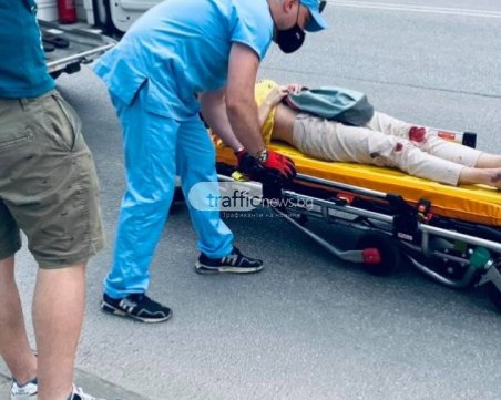 Жената, прегазена от