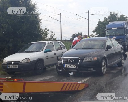 Верижна катастрофа на Околовръстното на Пловдив, тапата е километрична