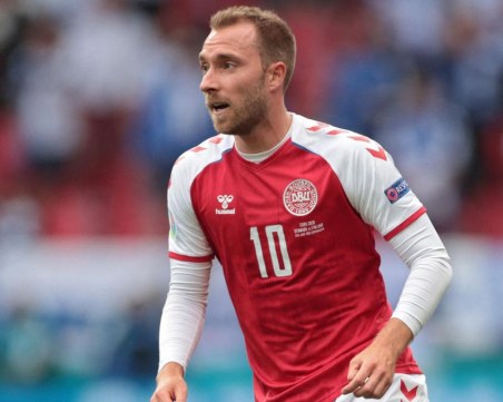 Англия с жест към Кристиан Ериксен преди мача с Дания