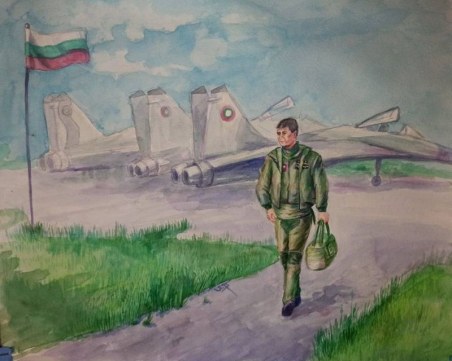 Две деца нарисуваха загиналия подполковник Терзиев