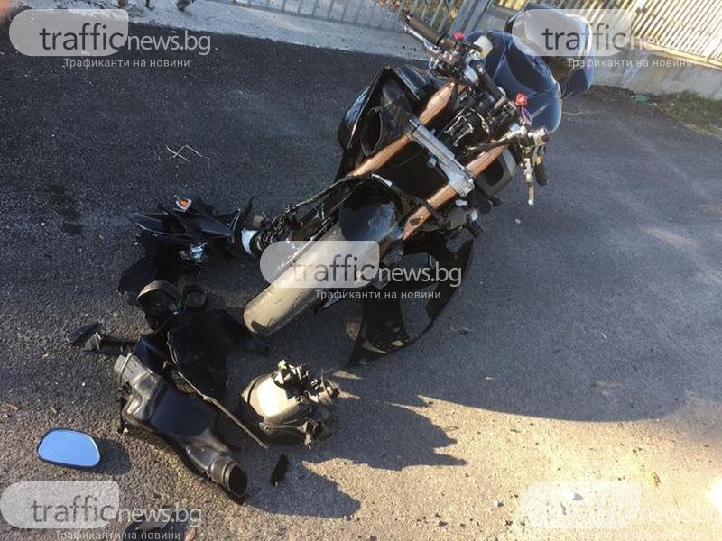 23-годишен моторист се заби в скат край Пловдив