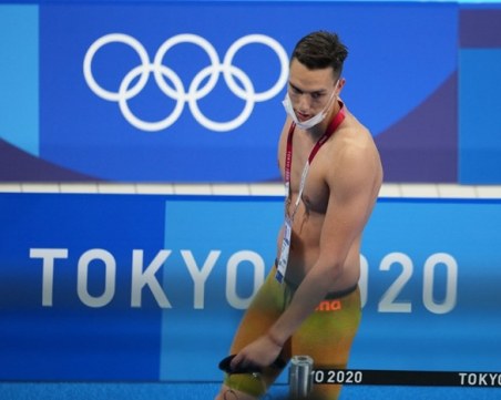 Калоян Левтеров отпадна от плуването на 200 метра 