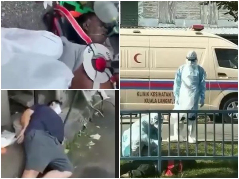 Хора гаснат по улиците в Куала Лумпур, ситуацията е като в Китай в началото на епидемията
