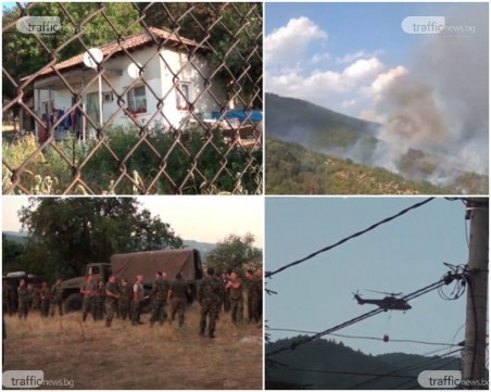 Между 200 и 240 пожара лумват за ден, и днес военни се включват в гасенето на огъня над Розино