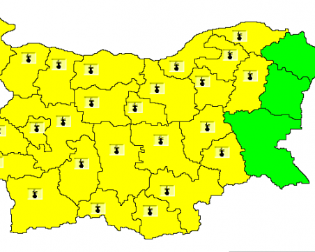 Код жълто! Пак екстремални температури и голяма опасност от пожари