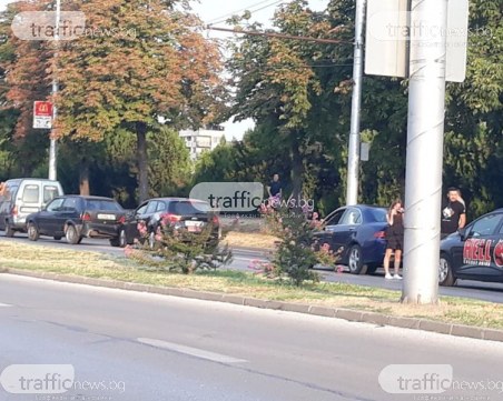 Пет коли се удариха на голям пловдивски булевард