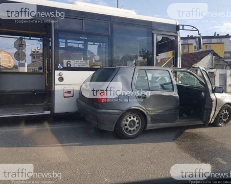 Жена е в болница след катастрофата с автобус на Пещерско шосе