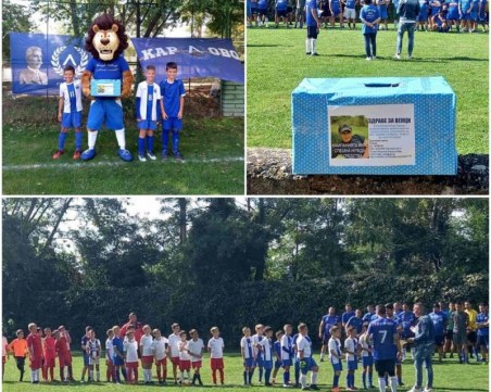 Сини фенове събраха близо 4 000 лв. за лечението на Венци от Карлово